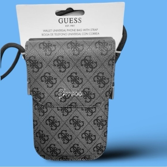 GUESS Unisex Crossbody Phone Bag w/Convenient Outside ID Insert, NWT - Picture 1 of 5